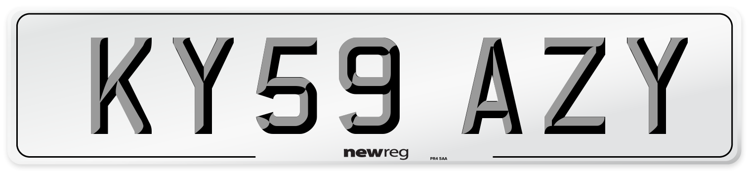 KY59 AZY Number Plate from New Reg